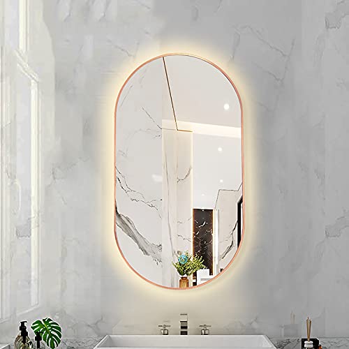 Miroir de salle de bain rétroéclairé LED 40x70 cm à commande tactile et intensité variable - 2