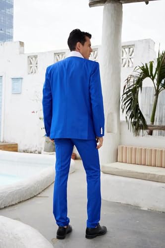 Sxfashbrd Men‘s Suits Slim Fit 3 Piece Vest Pants Set Blazer Jacket Groomsmen One Button Tuxedo Men Jacket for Wedding4