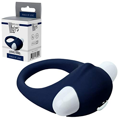 Dream Toys Rings Of Love Stimu Ring Blue Blue Taille Unique