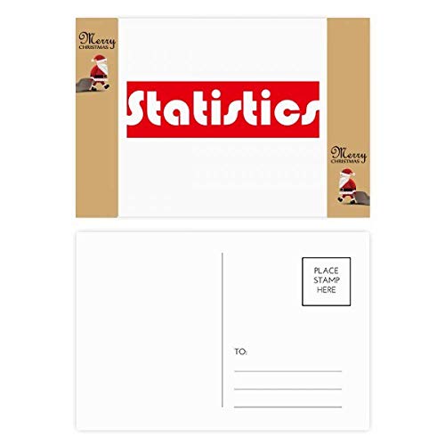Cartes postales de remerciement Père Noël Rouge - Lot de 20 en papier premium
