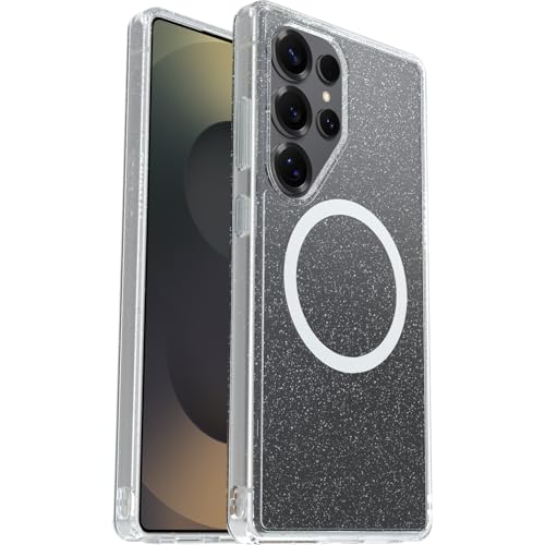Image of Otterbox Symmetry Series Clear Case with Magnets for Samsung Galaxy S25 Ultra, Shockproof, Anti-Drop, Slim, Supports 3X More Drops Than Military Standard, Stardust