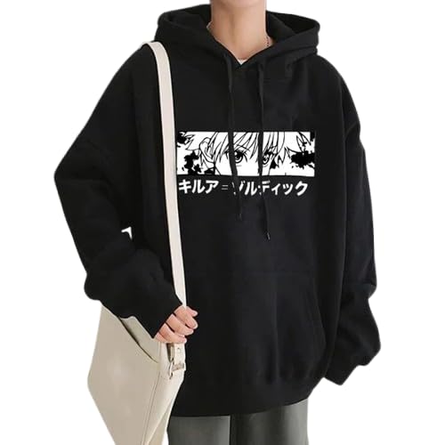 COMIC STREET Snazzy Kpop Sweatshirt Women Men Hood Stylin’ Fleece Japanese Anime Funny Killua Eyes Killua HXH Hoodie for Women/Men COMIC STREET Snazzy Kpop Sweatshirt Women Men Hood Stylin’ Fleece Japanese Anime Funny Killua Eyes Killua HXH Hoodie for Women/Men