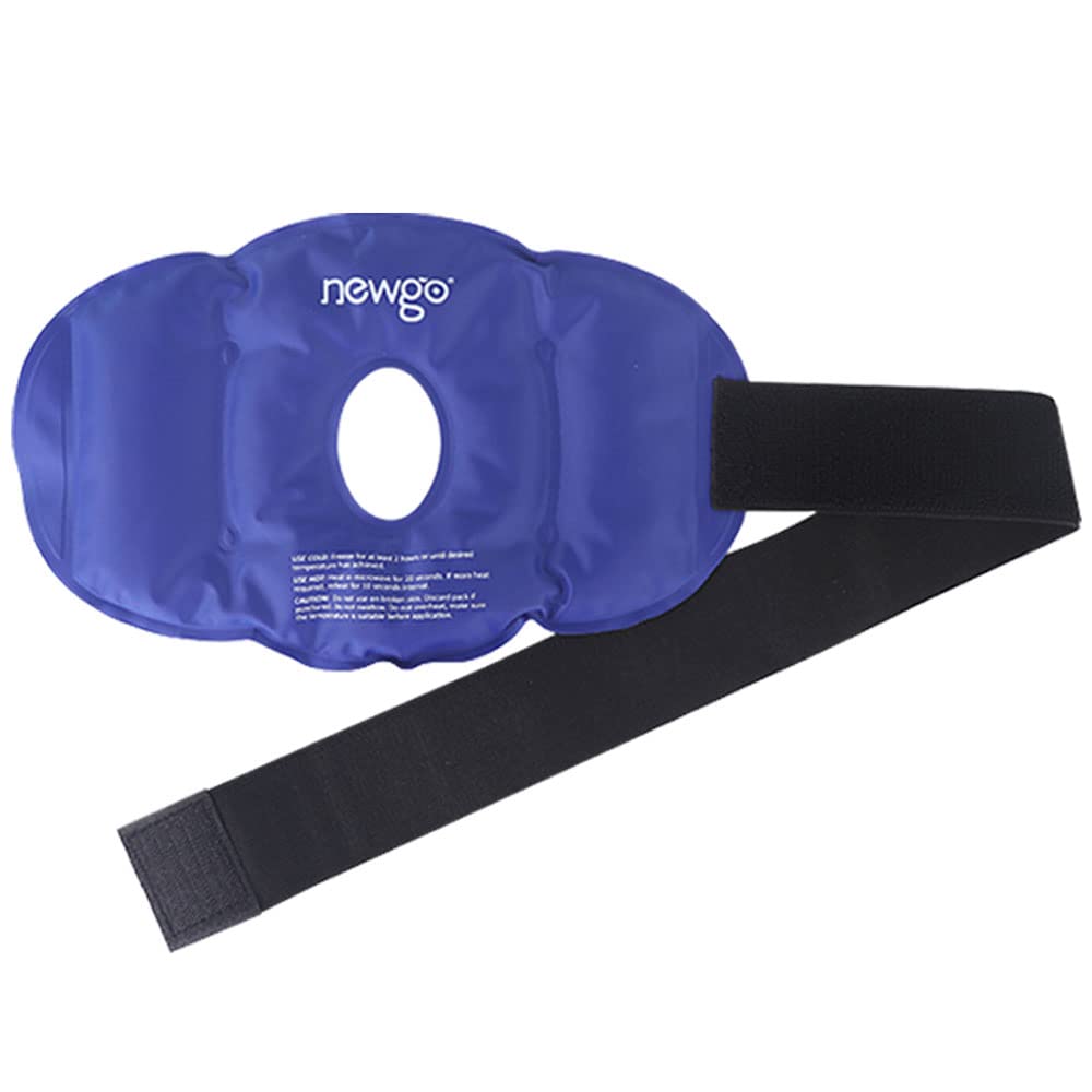 NEWGOKnee Ice Pack Wrap Reusable Hot and Cold Gel Ice Pack for Knee Replacement Surgery, Knee Joint Pain, Arthritis, Knee Injuries, Swelling, Meniscus Tear, ACL