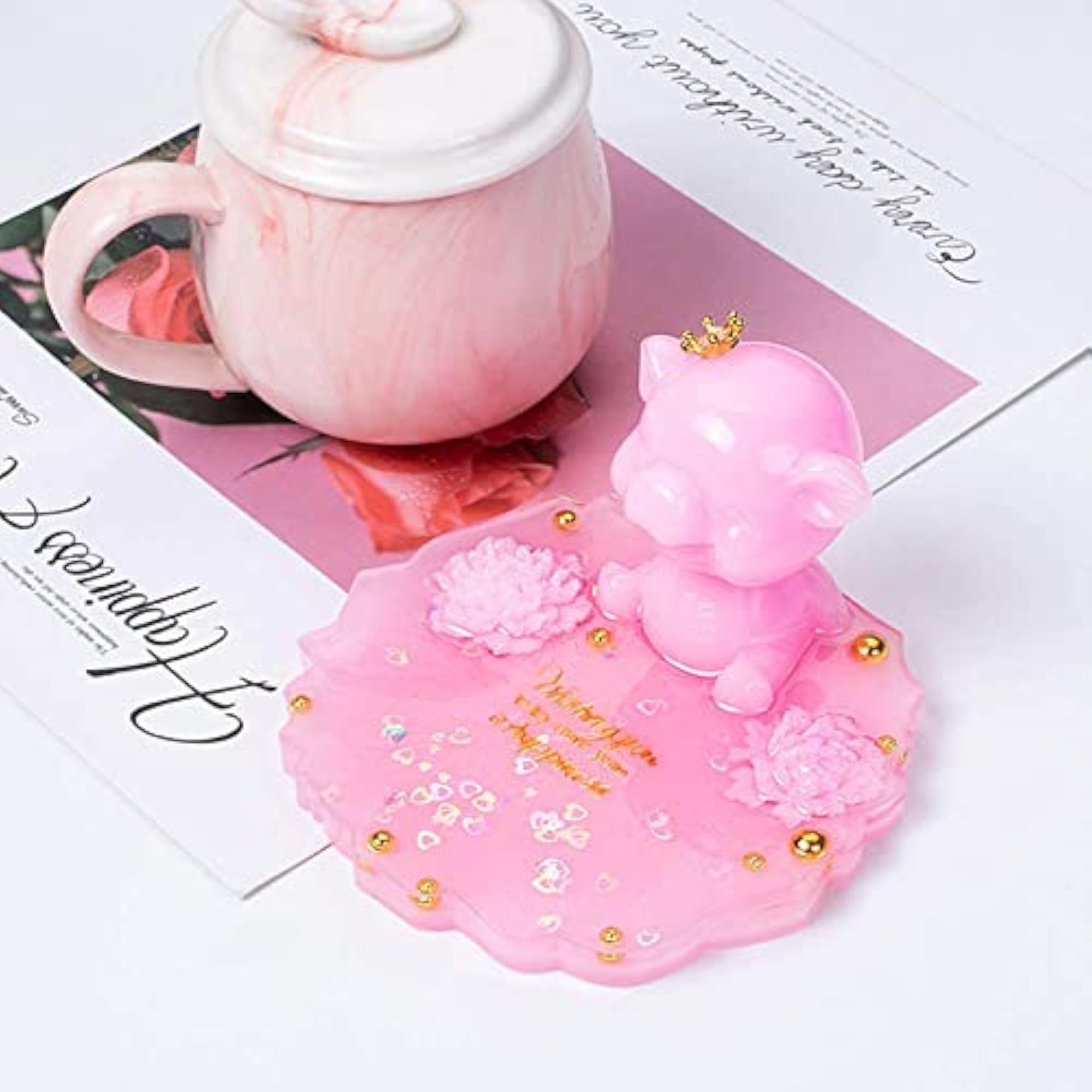 Silicone Coaster Molds for Resin Casting, Set of 2