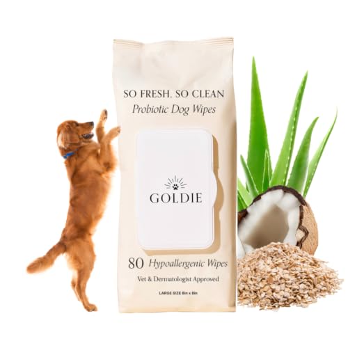 Goldie Dog Essentials Probiotic Dog Wipes Hypoallergenic Sensitive Skin
