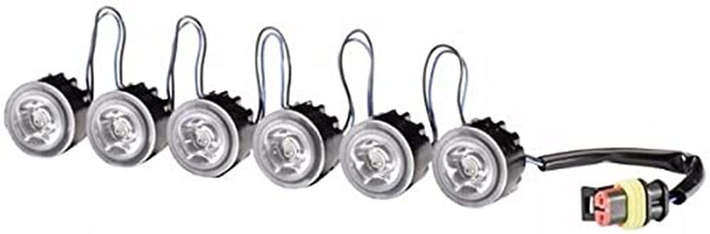 HELLA 2PT 177 696-721 LED-Tagfahrleuchtensatz - LEDayFlex - 24/12V - rund - Einbau - Lichtscheibenfarbe: glasklar - Kabel: 120mm - Fahrzeugfront - Satz
