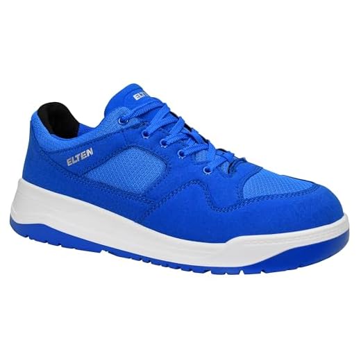 SUADEX Arbeitsschuhe Herren Damen Sicherheitsschuhe Herren Leicht Atmungsaktiv Sportlich Schutzschuhe mit Stahlkappen (Schwarz,46EU) 7 ELTEN Maverick Low S1P Herren und Damen Arbeits & Sicherheitsschuhe, Sicherheitsschuhe S1P, ESD, SRC, Lederfrei, Schnürung, Stahlkappe, Metallfreier Durchtrittsschutz Blau (Blue), EU 43