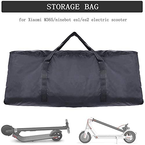 Sumeier Carrying Storage Bag Compatible With Xiaomi M365 Electric Scooter Skateboard Ninebot ES1/ES2 - Portable Foldable Waterproof Oxford Handbag Transport Bag (Black)