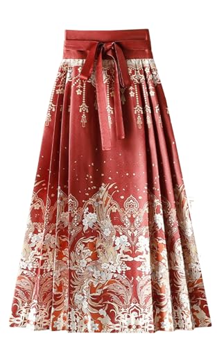 Women Horse Face Skirt Chinese Traditional Vintage...