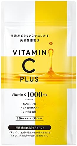 （06:00時点） ビタミンCプラス 高濃度 1000mg ヒアルロン酸 リンゴ抽出物 栄養機能食品 30日分
