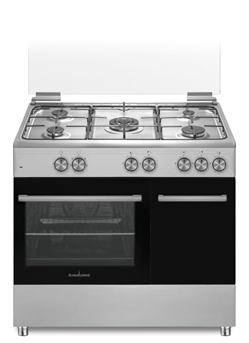 SCHAUB LORENZ SS590EX Cucina Gas 5 Fuochi, Forno Elettrico Inox