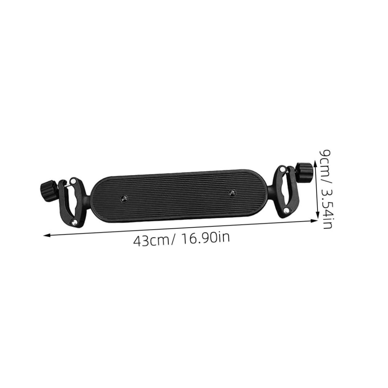 Poggiapiedi Regolabile per Passeggino in Plastica Morsetto | Lunghezza 35-43cm, e Angolazione Regolabili, 43×9×5cm, Adattabile a Passeggini Diversi, 1 Pezzo