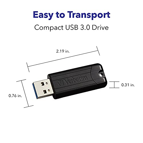 Verbatim 49318 64 Go Store'n'Go USB 3.0 Pinstripe Flash Drive