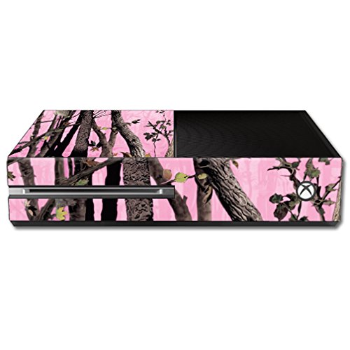 MightySkins Skin Compatible with Microsoft Xbox One - Pink Tree Camo | Protective, Durable, and Unique Vinyl Decal wrap Cover | Easy to Apply, Remove, and Change Styles | Made in The USA