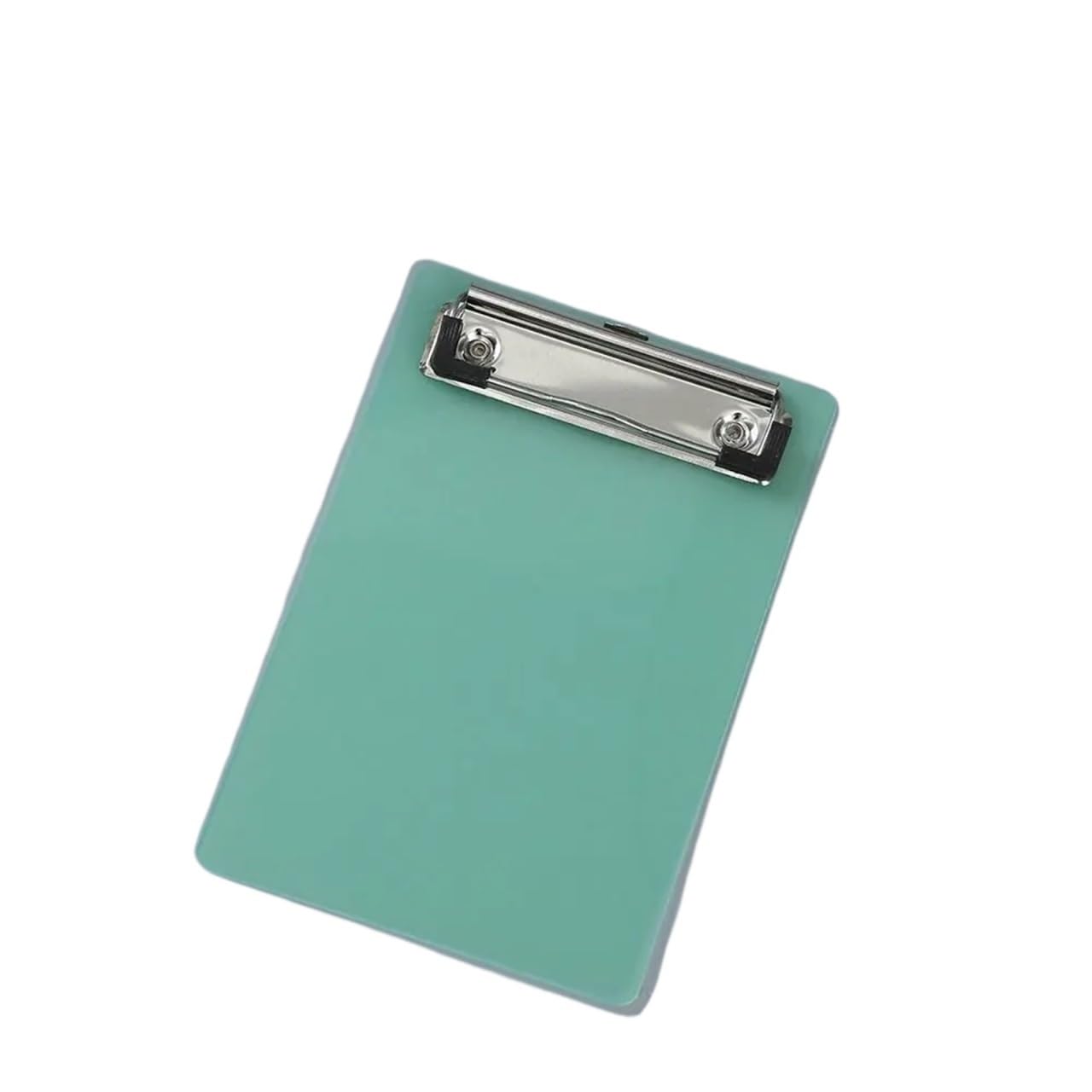 Folder schowka, zwinięty karton 4 sztuki A6 teczka na dokumenty papier podkładka do pisania szyna memo klips deska uchwyt na dokumenty(Green)