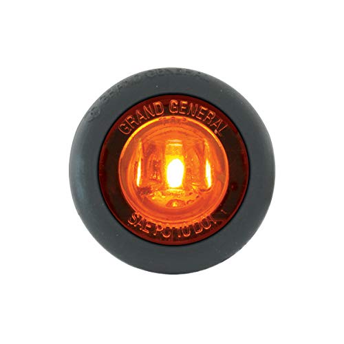 GG Grand General 87290 1 Inches Mini Amber/Amber 1 LED Light with Grommet