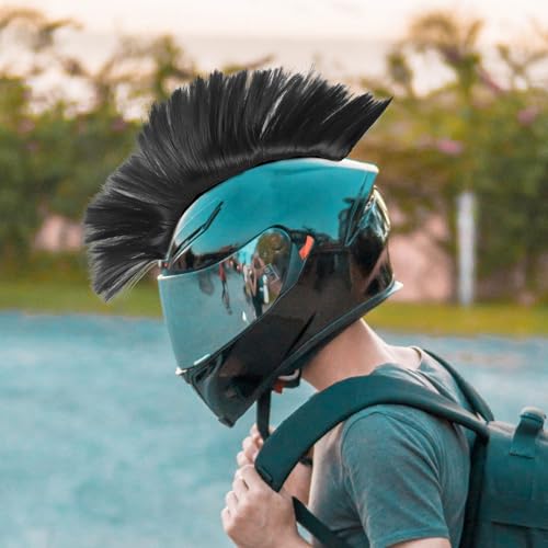 SHERCHPRY Helm-hahnenkamm-Ornament Helm Irokesenfalke Helm-irokesen-perücke Fahrradhelm Irokesenschnitt Helm Irokesen-Aufkleber Motorradhelm-falken Helmdekoration Ski Celosia Chemische Faser