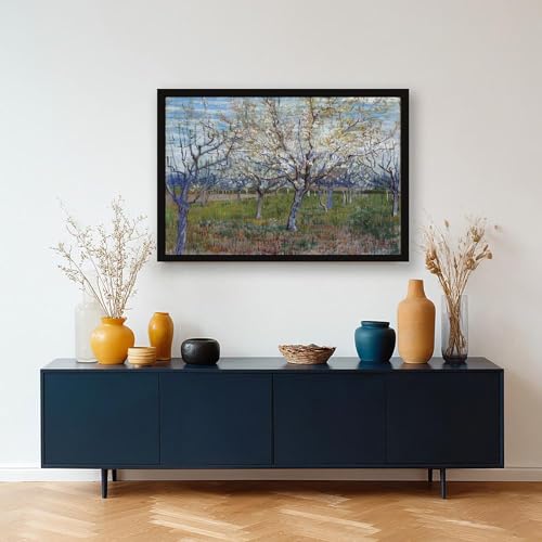 Impression sur toile verger rose de Van Gogh tableau mural 30x45 cm