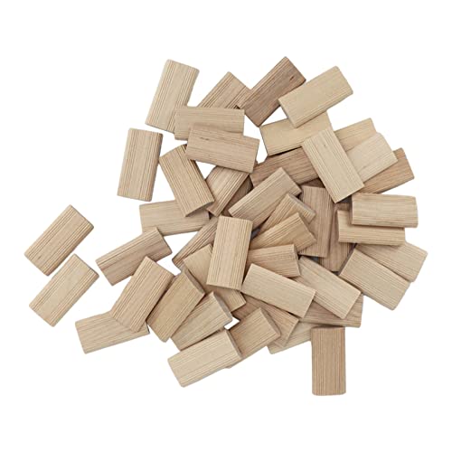 Srliya 50 piezas de tarugos de madera para carpintería miniatura 6