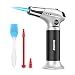 Kitchen Torch, Kollea Butane Cooking Torch Refillable Blow Torch Lighter, Mini Creme Brulee Torch with Safety Lock & Adjustable Flame for Desserts, BBQ, Soldering(Butane Gas Not Included)