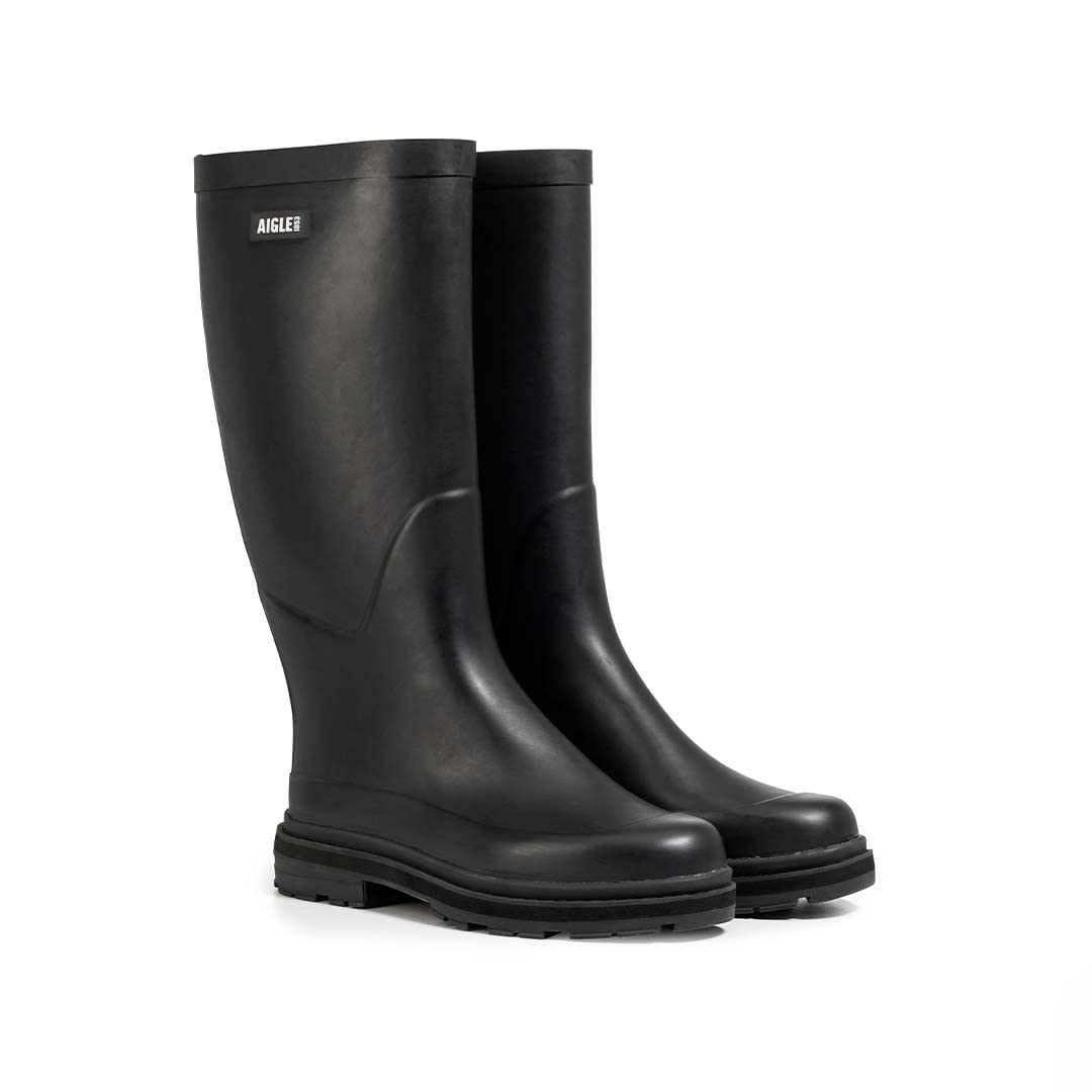 Aigle Ultra Rain M Men's Rain Boot, Black, 8 UK