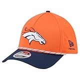 New Era Men's Orange/Navy Denver Broncos Rope M-Crown A-Frame 39THIRTY Flex Hat