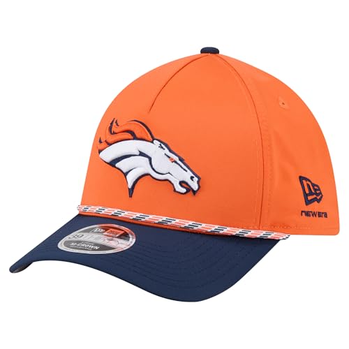 New Era Men's Orange/Navy Denver Broncos Rope M-Crown A-Frame 39THIRTY Flex Hat