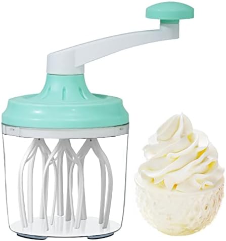 1200ml Hand Mixer, Kitchen Rotary Manual Whisk Egg Beater Crank Cream Whisking for Cooking Baking
