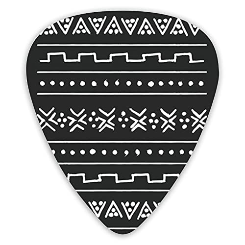 Médiators Guitare Noir Blanc Tribal Ethnique Géométrique Premium Picks Sampler 12 Packs – Variété Pics Guitare Plectres - Les Beatles, Paul McCartney, John Lennon, RIngo Starr, George Harrison Médiators Guitare Noir Blanc Tribal Ethnique Géométrique Premium Picks Sampler 12 Packs - Variété Pics Guitare Plectres