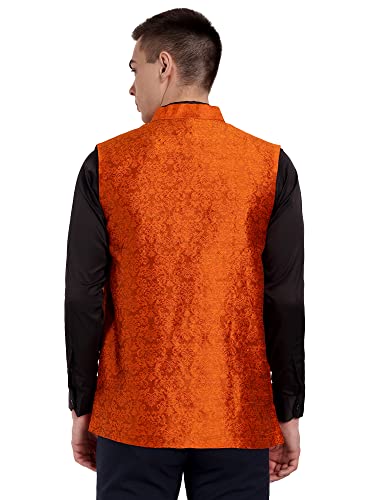 SKAVIJ Men's Nehru Jacket Waistcoat for Wedding Party and Festivals2