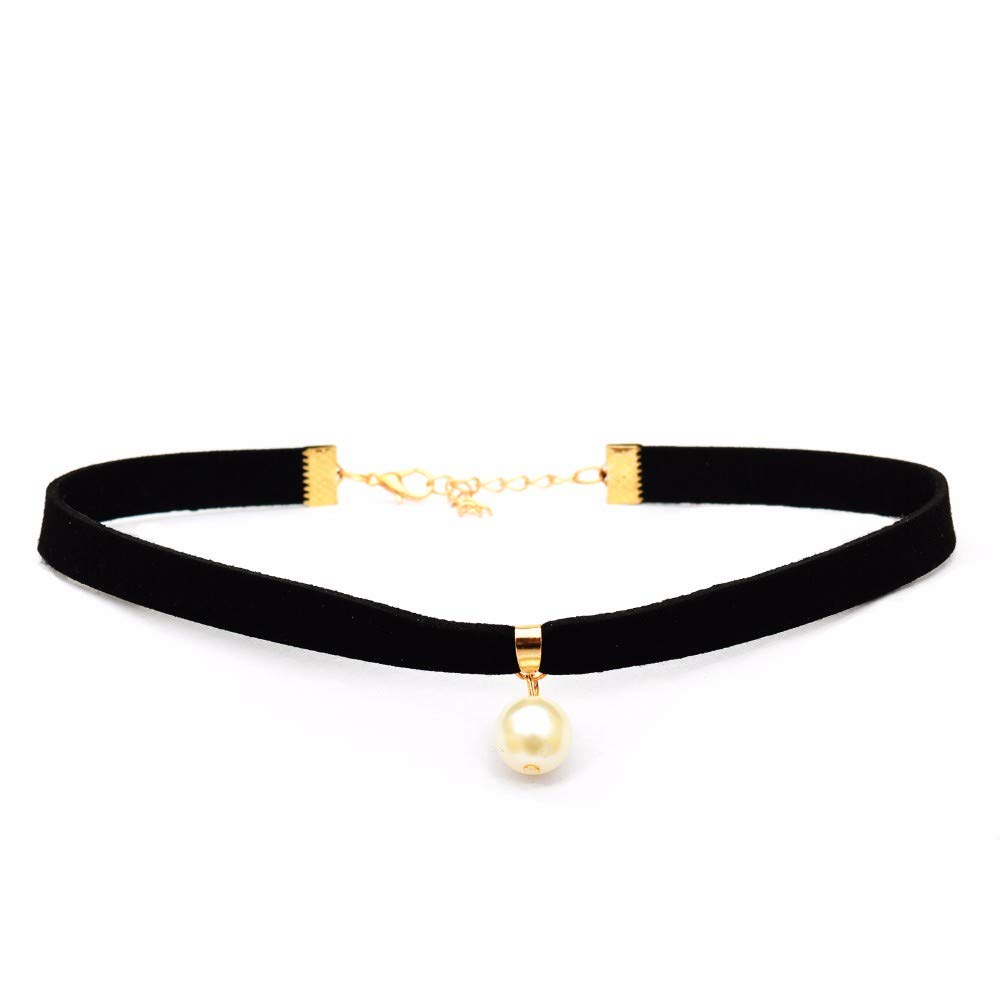 Joker & Witch Single Pearl Black Choker for women (B07P8MWCFW) Amazon Price History, Amazon Price Tracker