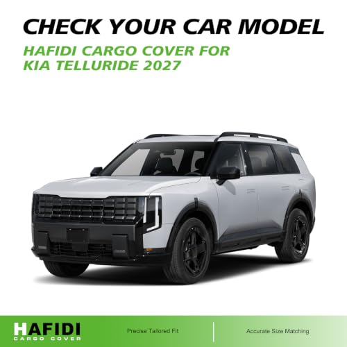 HAFIDI® Cargo Cover for 2027 Kia Telluride Retractable Trunk Cargo Cover Telluride Accessories Anti-Peeping Anti-Theft Privacy Screen,Trunk Luggage Shield Shade Carbon Fiber Texture by HAFIDI - Used condition - Image 5