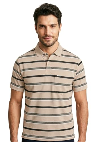 Image of GODFREY Half Cotton Polo T Shirt for Man with Pocket - Regular Fit Mens Collar Tshirt