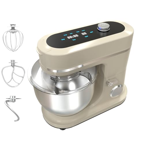 900W Stand Mixer 8 QT kitchen Dough mixers LED Touch Screen Adjustable Speed Electric Household...