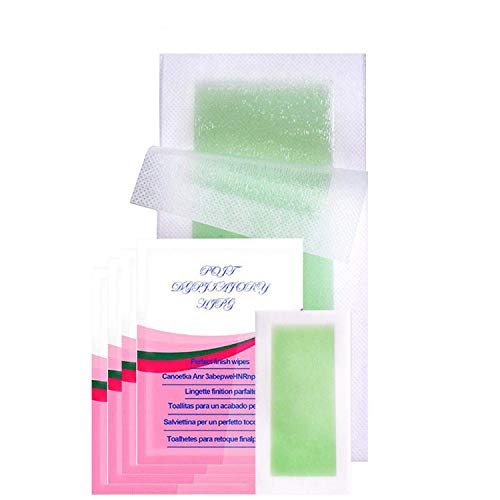 Wax Strips, Waxing Strips Hair Removal for Body Hair Remover Contains 30 Strips and 4 Post Cleaning Wipes (Light Rosin)