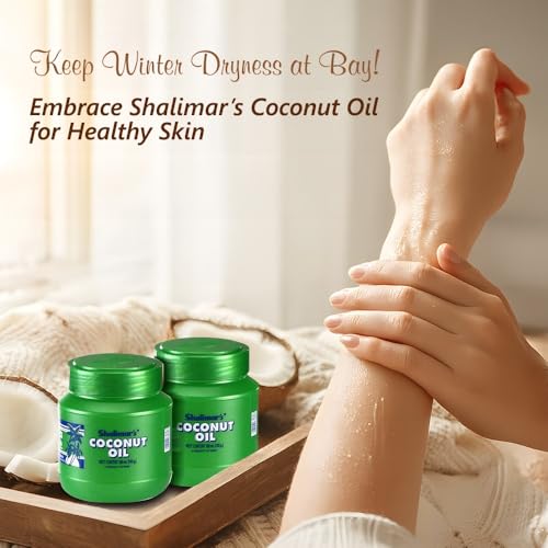 Image of Shalimar's 100% Pure Coconut Oil Wide Mouth 200ml Pack of 2