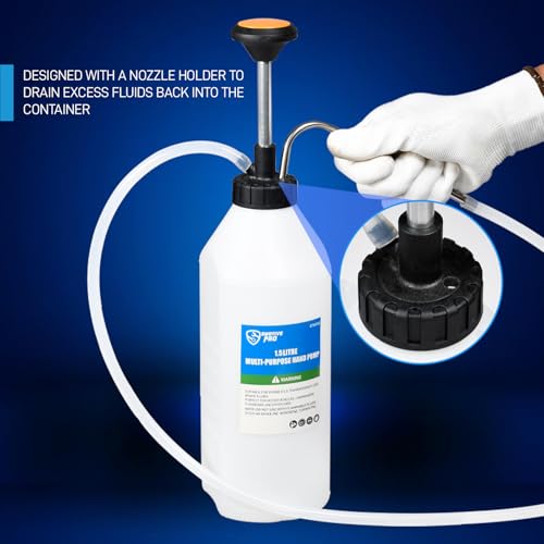 image for SMOTIVEPRO 1.585 Quart / 1.5 Liter Multi-Purpose Oil Transfer Pump, Tr