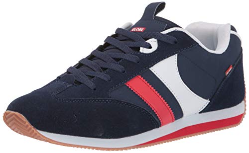 Image of Globe mens Pulse Evo Skate Shoe, Navy /White /Red, 9.5 US