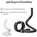 2m Flexible Fume Extractor Hose with Hood, Industrial Dust Collection Arm for Workshop, Adjustable Valve, 6.6ft Black Smoke Removal Tool, 68mm/2.7inch Diameter