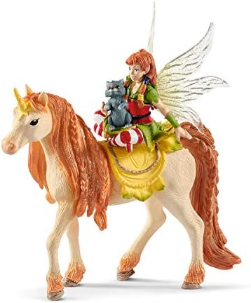 Schleich bayala, Mythical Creature Toys for Girls and Boys, Fairy Marween Doll with Glitter Unicorn Toy, Ages 5+
