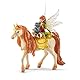 SCHLEICH BAYALA | Marween mit Glitzer-Einhorn 70567 | mit Waschbär | detailgetreue Figuren | tolles Geschenk für Mädchen und Jungen | schöne Sammelfiguren | Spielfigur ab 5 Jahren | Set aus 3 Teilen