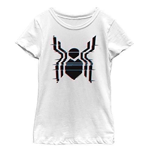 T-shirt Spider-Man blanc fille Marvel anti-irritation en coton Far from Home