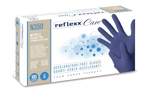 Produktbild von Reflexx R40 Gepuderte Latexhandschuhe – Größe XL, 100 Stück, Beidhändig, Mit Maisstärke, Für Medizin & Reinigung