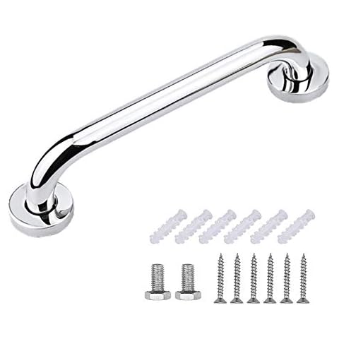Bathroom Grab Bar Stainless Steel Bath Grab Safety Hand Rail Support Shower Toilet Aid for Disabled Elderly Children Mobility & Daily Living Aids 30CM Cover