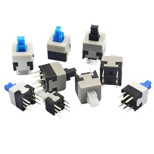 Micro-interrupteur d'alimentation tactile 7x7mm autobloquant à 6 broches - 2