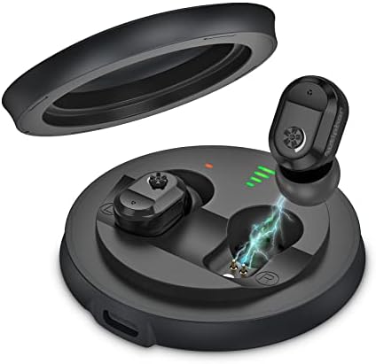 Autiphon Rechargeable Hearing Aids for Seniors Adults with Noise Cancelling, 1 Week Backup Power, Pair, Black, U02-A