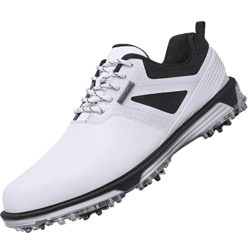 Image of ULTIANT Men's Golf Shoes Fixed Nailless Sole Waterproof Lightweight No-Slip Walking Shoes
