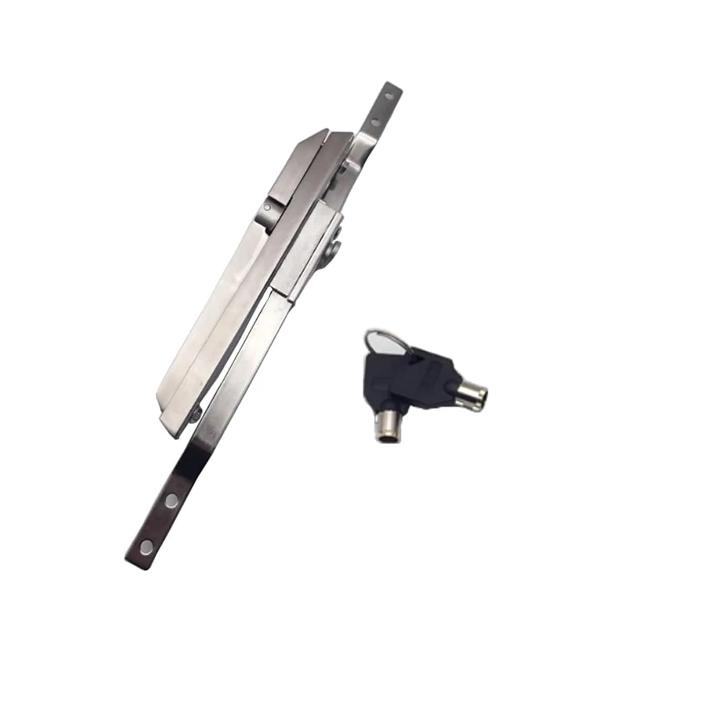 Connecting Rod Lock Stainless Steel Distribution Box Lock Control Cabinet Switch Electrical Cabinet Tool Box Lock Door Lock 1Pcs(MS830-1- Stainless)