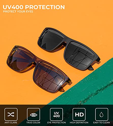 Image of KALIYADI Sunglasses for Mens Polarized-Sunglasses: Men Sun Glasses with UV400 Protection for Driving Fishing Golf