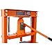 Donext 12-Ton Hydraulic Shop Press, Heavy-Duty Steel Frame with Adjustable Work Table, Industrial Hydraulic Press for Auto Repair & Metalworking(Orange)